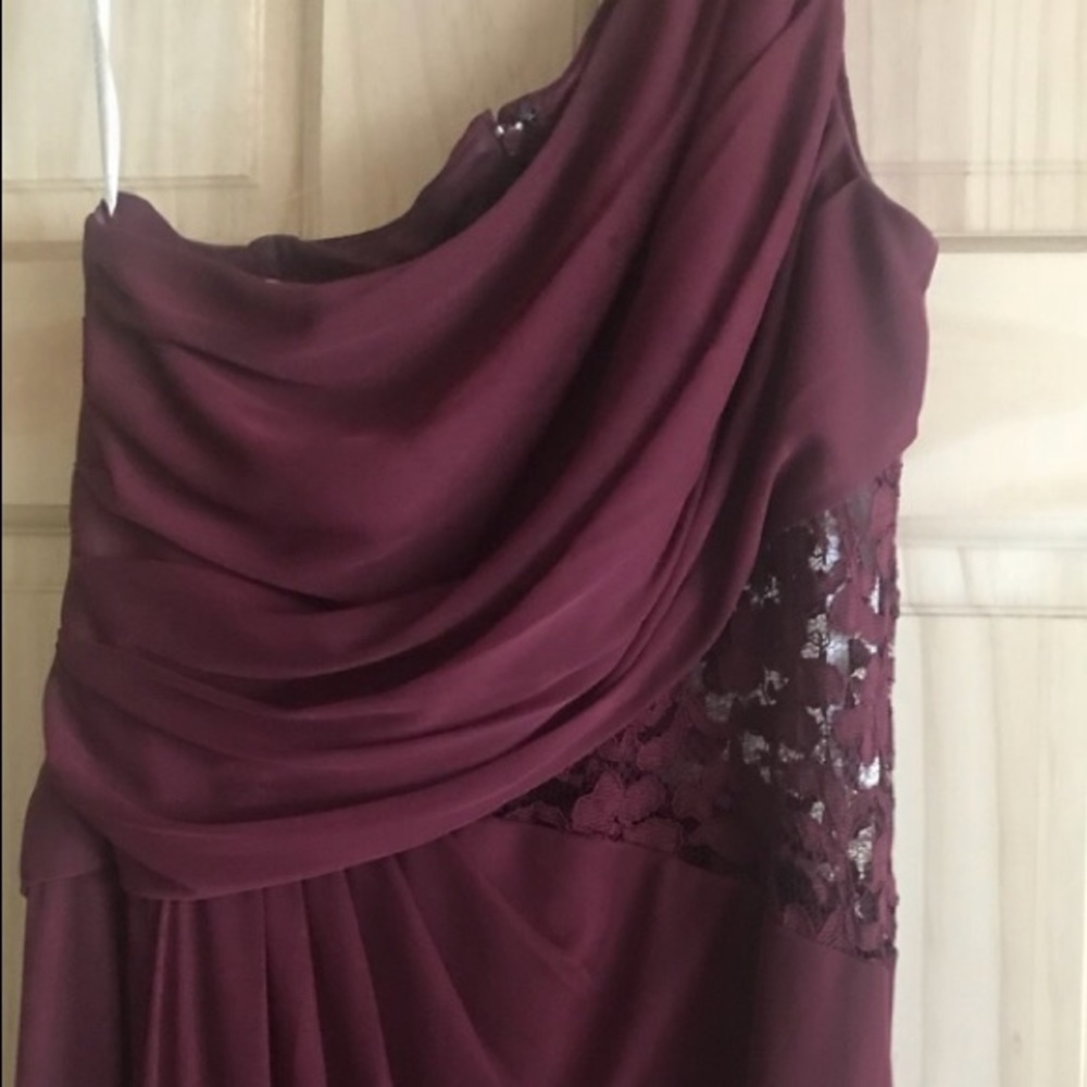 Wine color formal dress 😉